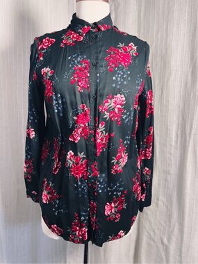 H&M Blouse Size 6 Modern's Romantic Academia English Garden Floral Top